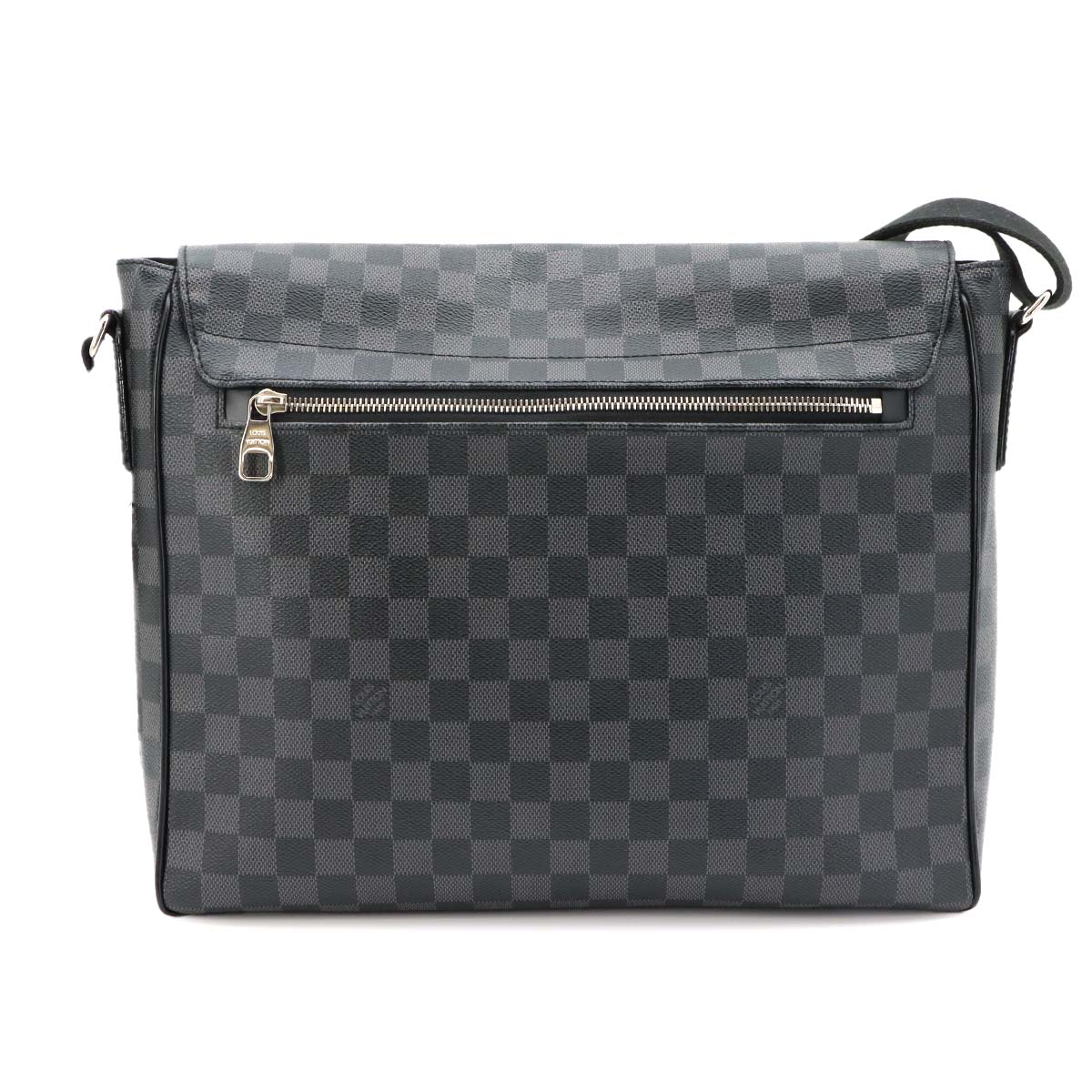 Damier Graphite District GM Shoulder Bag Black N41271