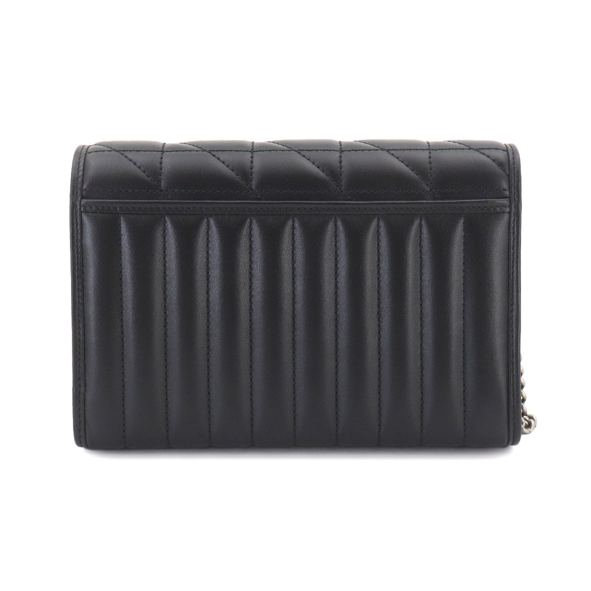 GG Marmont Chain Wallet Leather Black 474575