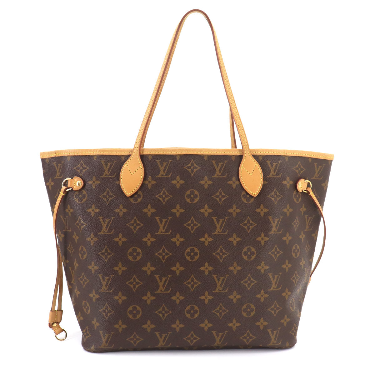 Monogram Neverfull MM Tote Bag Brown Pivoine M41178