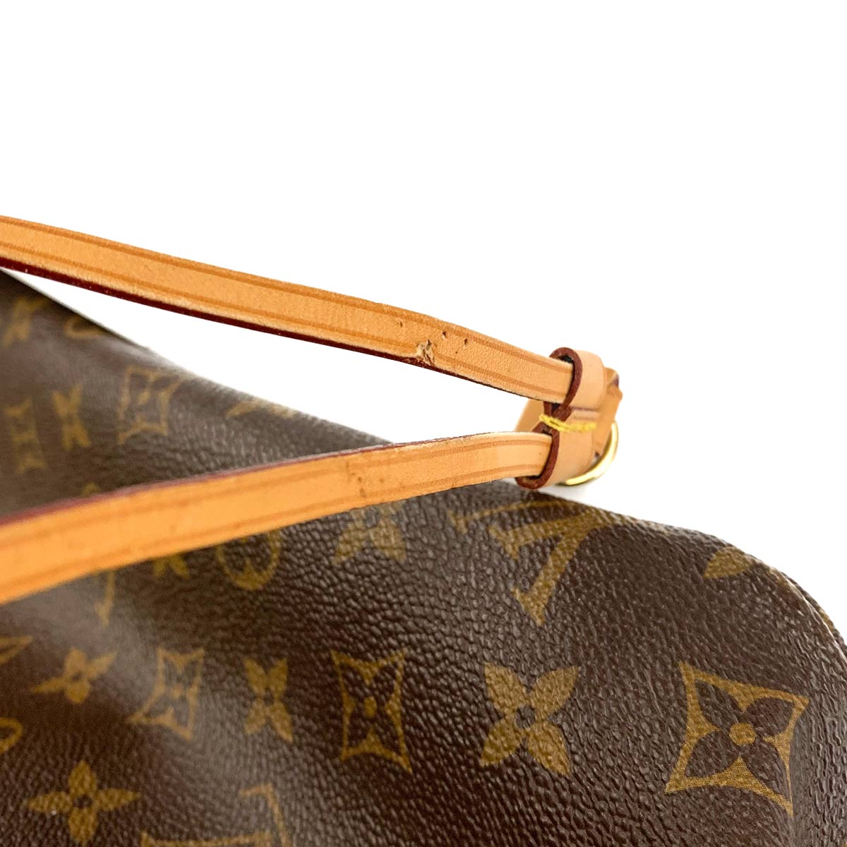 Monogram Neverfull MM Tote Bag Brown Pivoine M41178