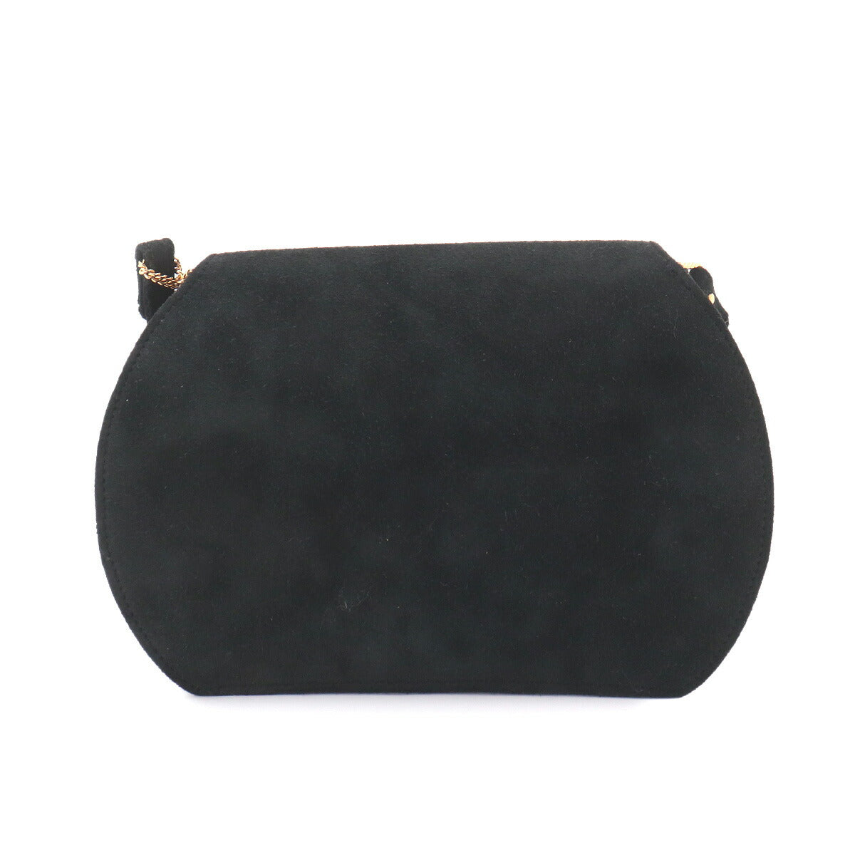 Shoulder Bag Suede Black Vintage Purse