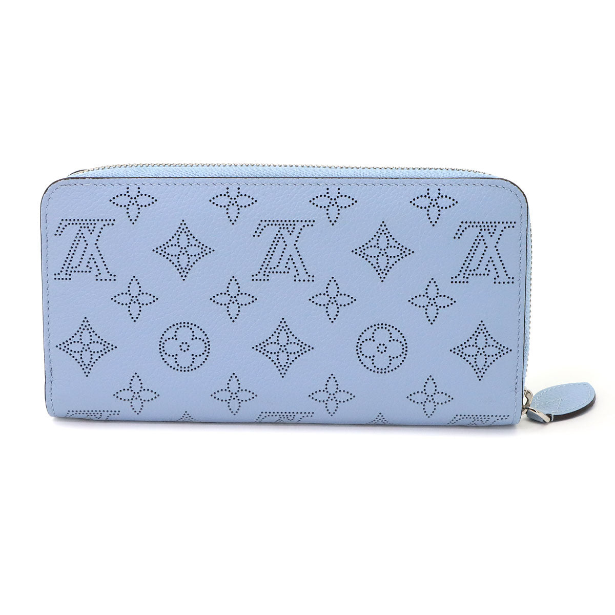 Mahina Zippy Wallet Leather Bleu Nuage M81053 Purse
