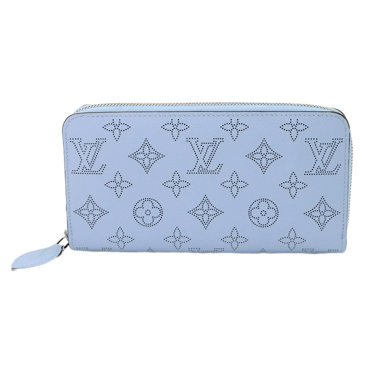 Mahina Zippy Wallet Leather Bleu Nuage M81053 Purse