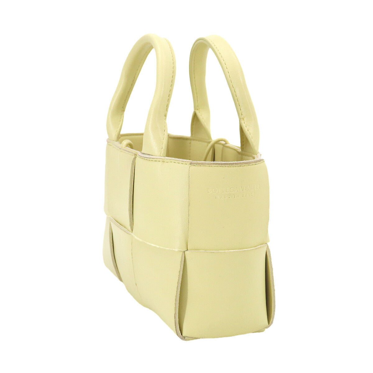 Intrecciato Candy Arco Tote Shoulder Bag Leather