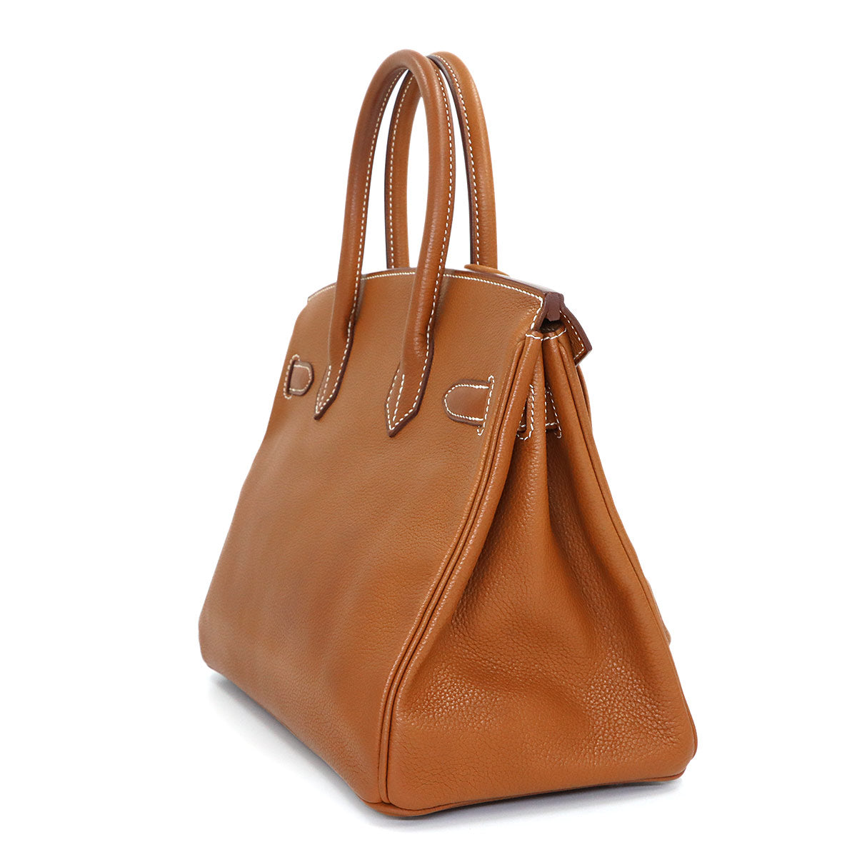 Birkin 30 Barenia Faubourg Fauve Hand Bag Purse
