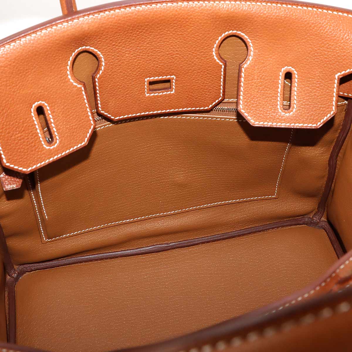 Birkin 30 Barenia Faubourg Fauve Hand Bag Purse