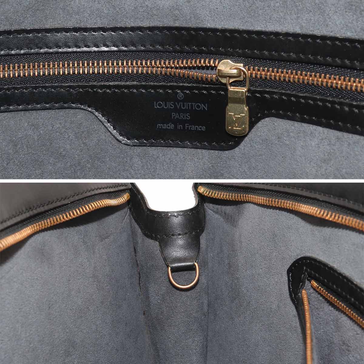 Epi Saint Jacques Shopping Tote Bag Leather Noir M52262