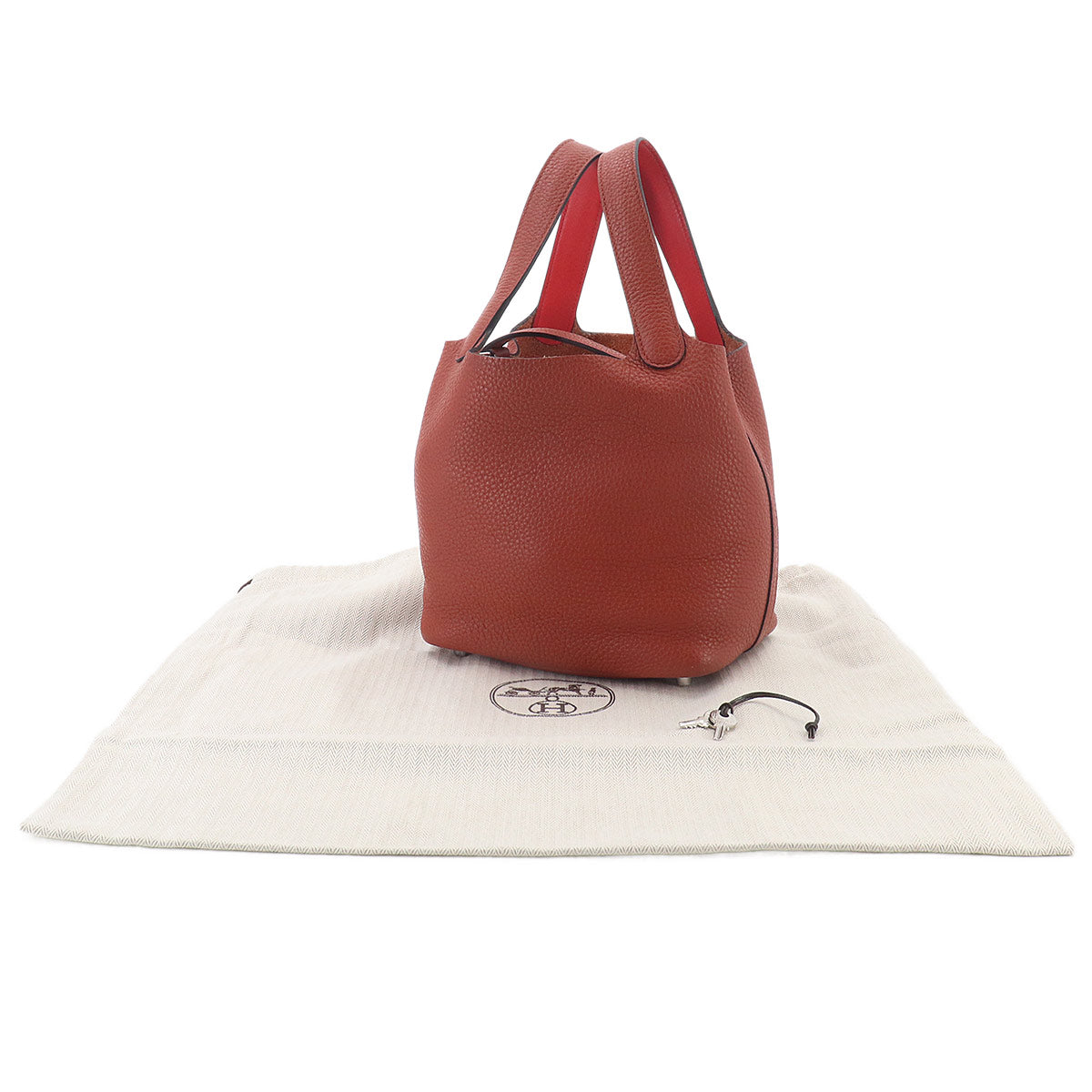 Picotin Lock PM Eclat Hand Bag Taurillon Clemence Swift Cuivre