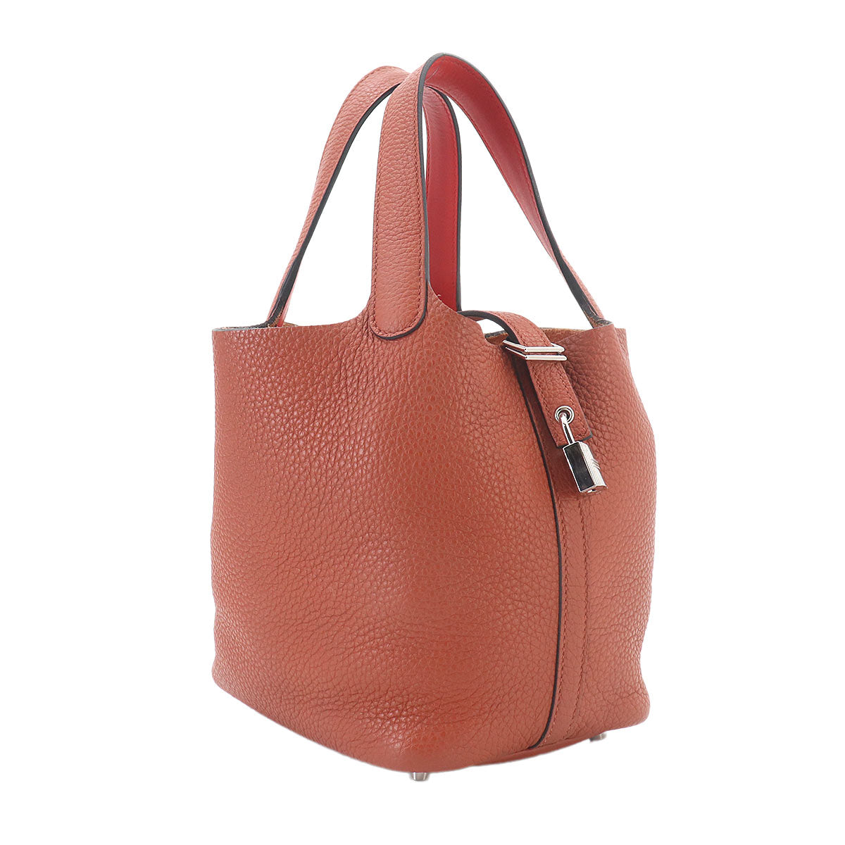 Picotin Lock PM Eclat Hand Bag Taurillon Clemence Swift Cuivre