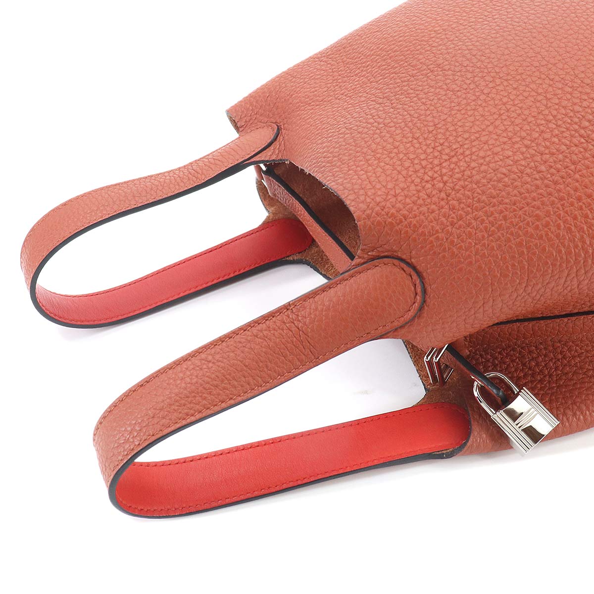 Picotin Lock PM Eclat Hand Bag Taurillon Clemence Swift Cuivre