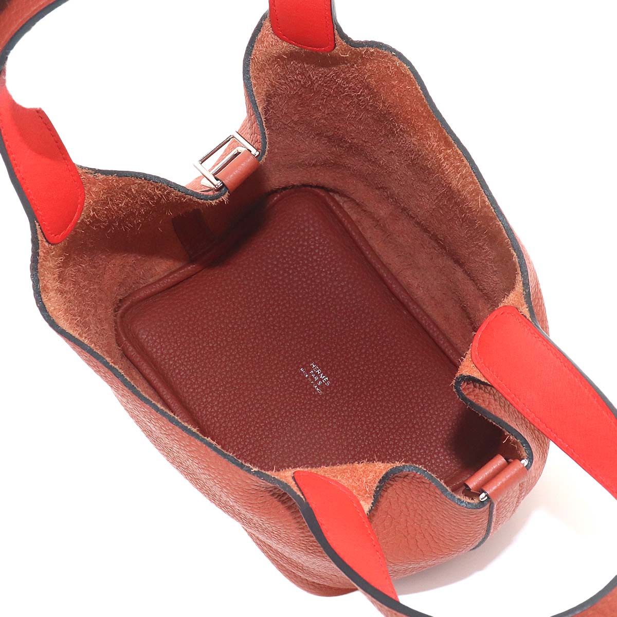 Picotin Lock PM Eclat Hand Bag Taurillon Clemence Swift Cuivre