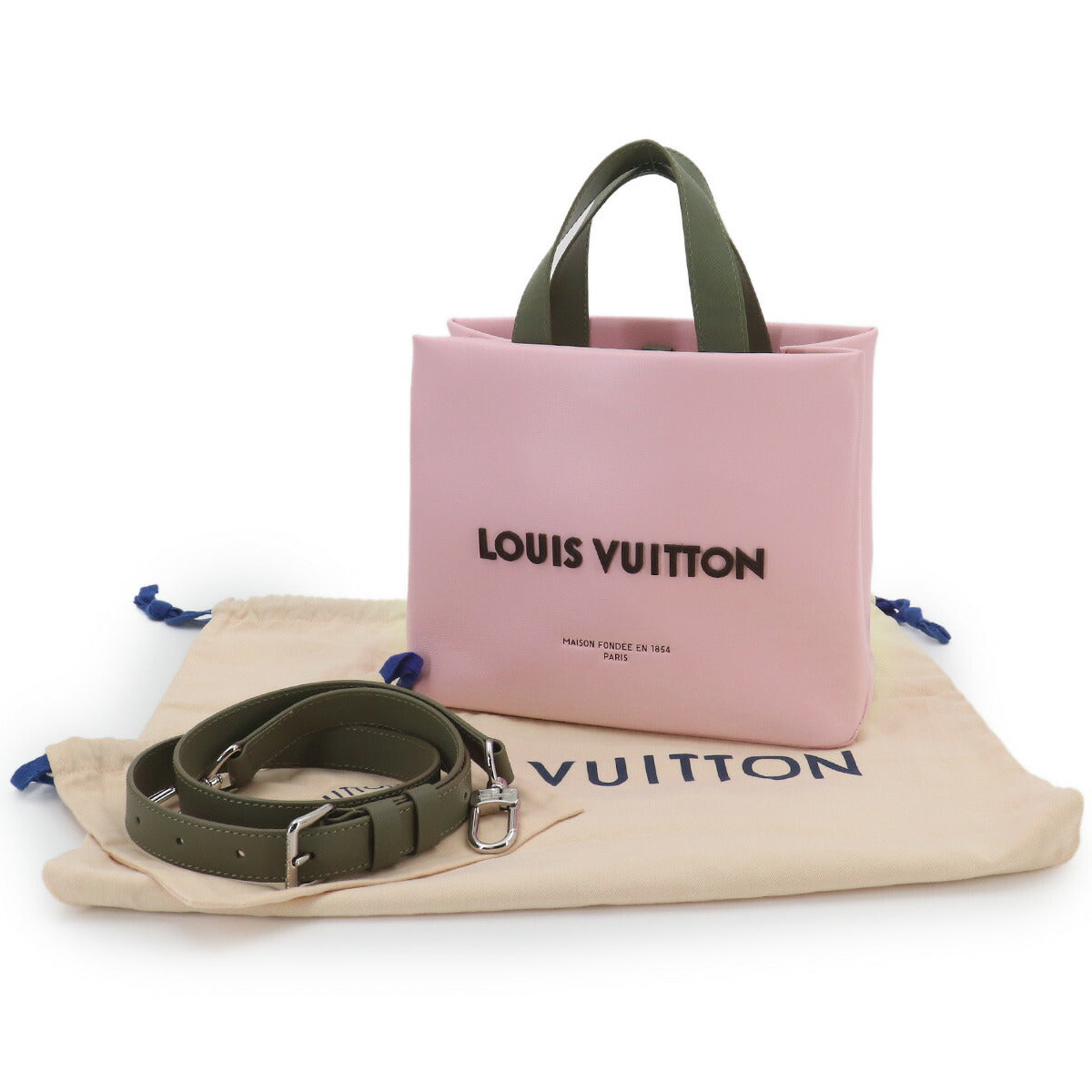 Shopper Tote MINI 2way Shoulder Bag Leather Pink M15239