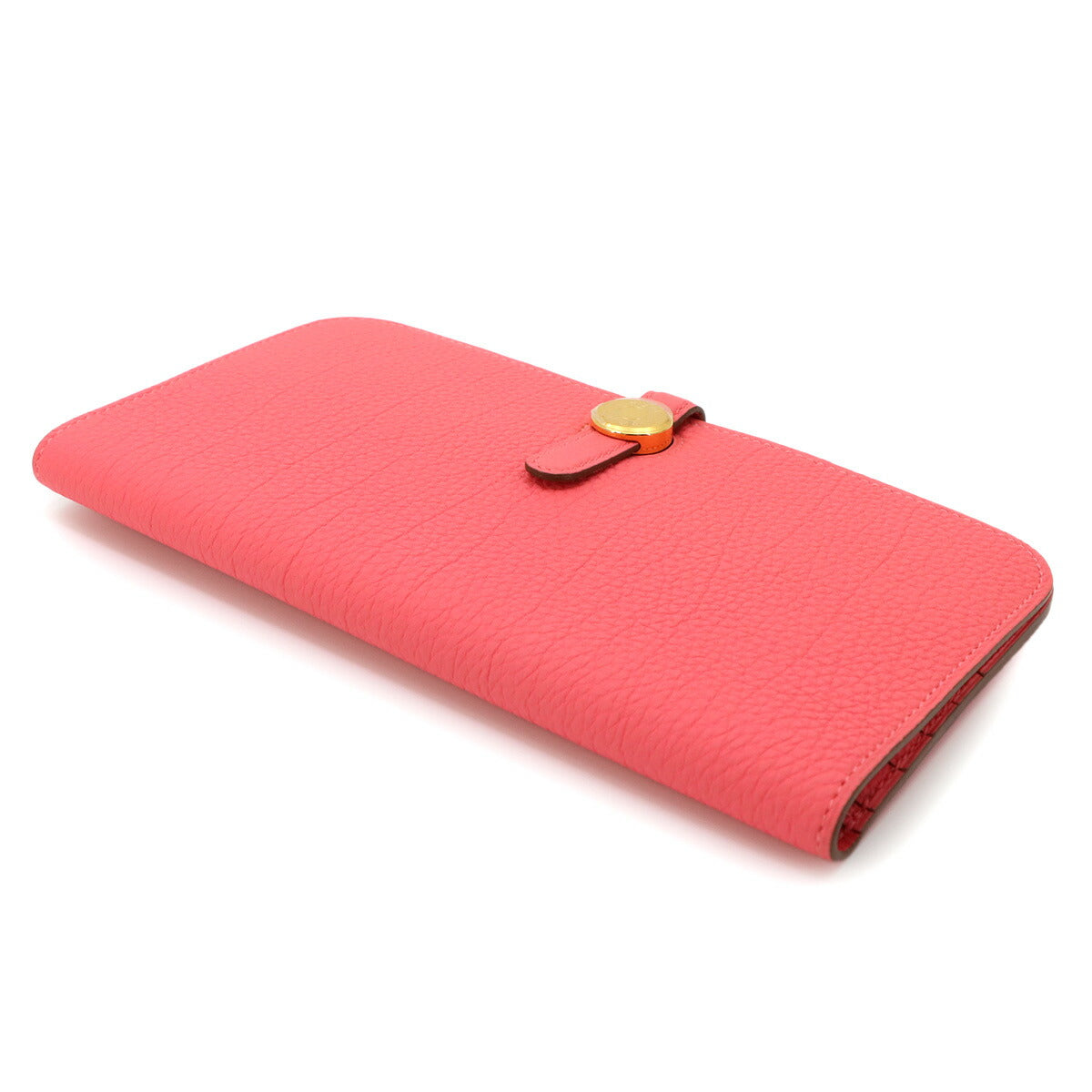 Dogon Long Wallet Togo Rose Lipstick Purse