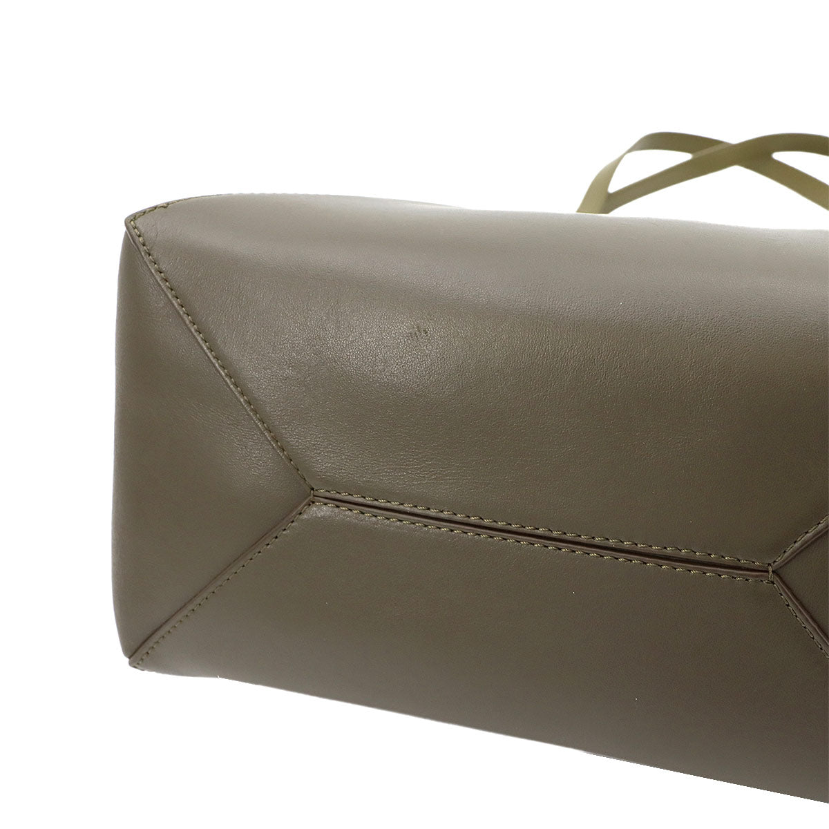 Medium Puzzle Fold tote Bag Leather Khaki Purse