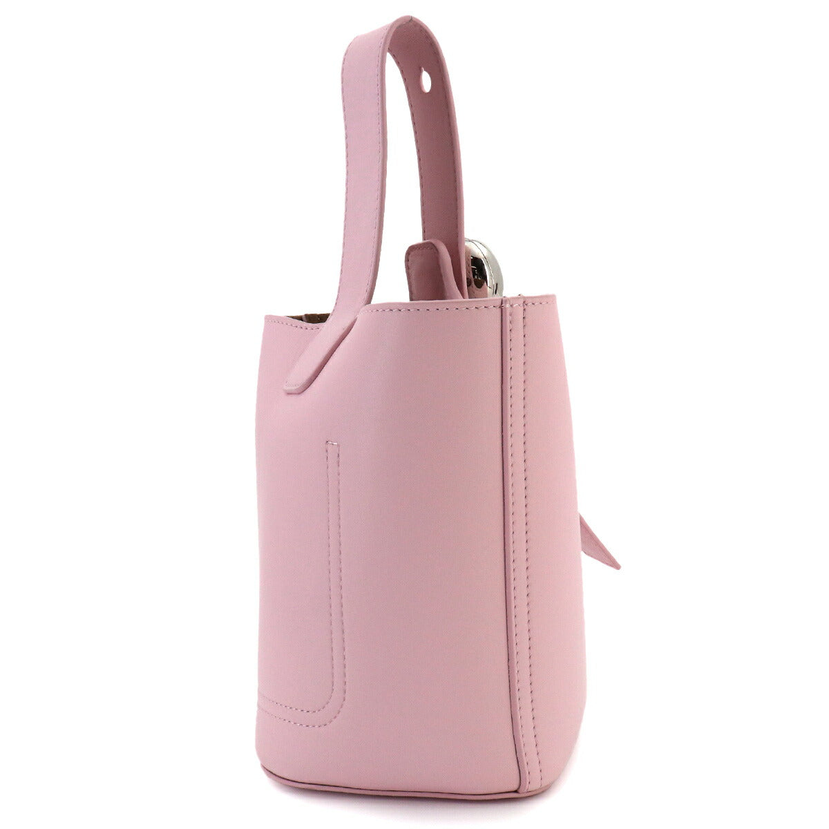 LOEWE Pebble Bucket Bag Mini Hand Shoulder Bag Leather Blossom