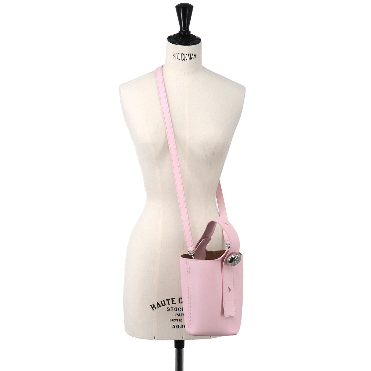 LOEWE Pebble Bucket Bag Mini Hand Shoulder Bag Leather Blossom