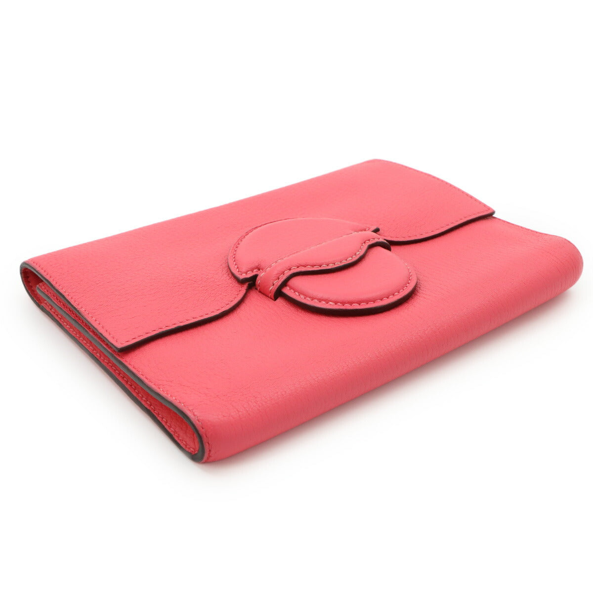 1938 Portfolio Wallet Chevre Pink  Clutch Bag Purse