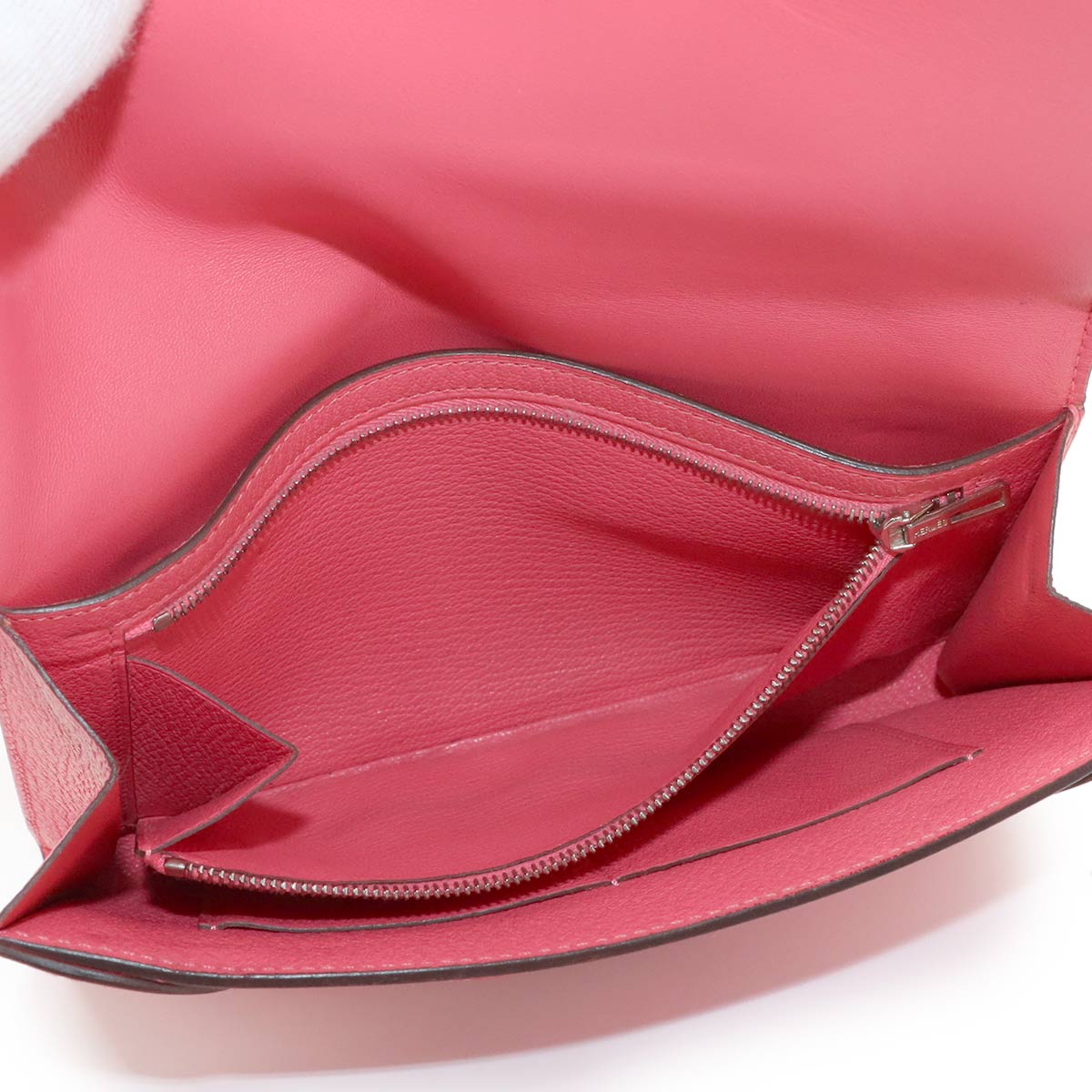 1938 Portfolio Wallet Chevre Pink  Clutch Bag Purse