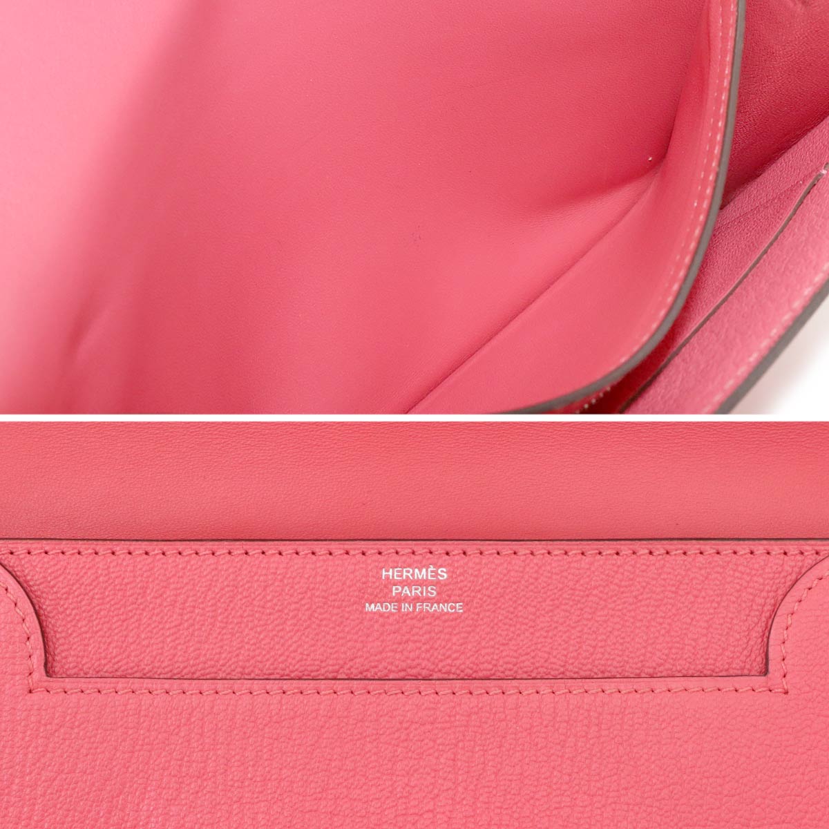1938 Portfolio Wallet Chevre Pink  Clutch Bag Purse