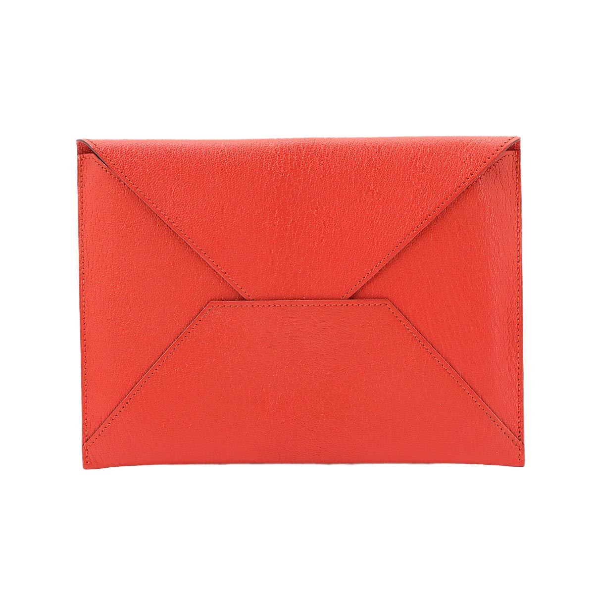 Envelope trio Pouch Chevre Rouge Casaque Orange Lime