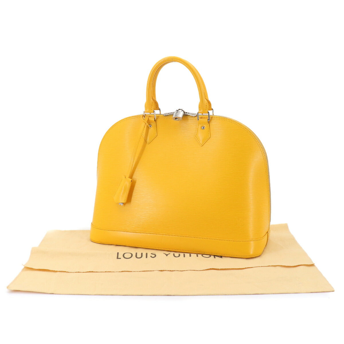 Epi Alma GM Hand Shoulder Bag Leather Citron M40629 Purse