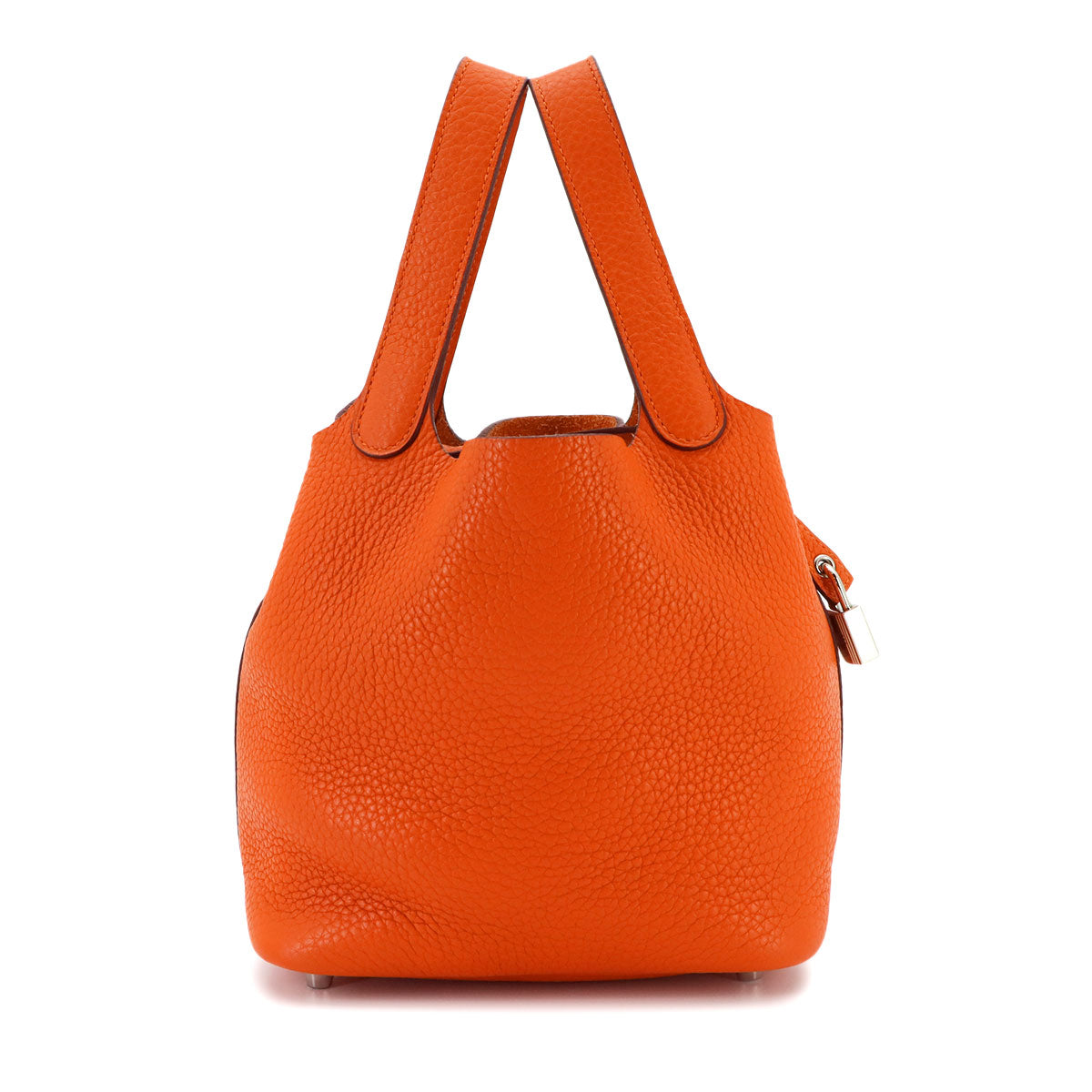 Picotin Lock PM Hand Bag Taurillon Clemence Orange