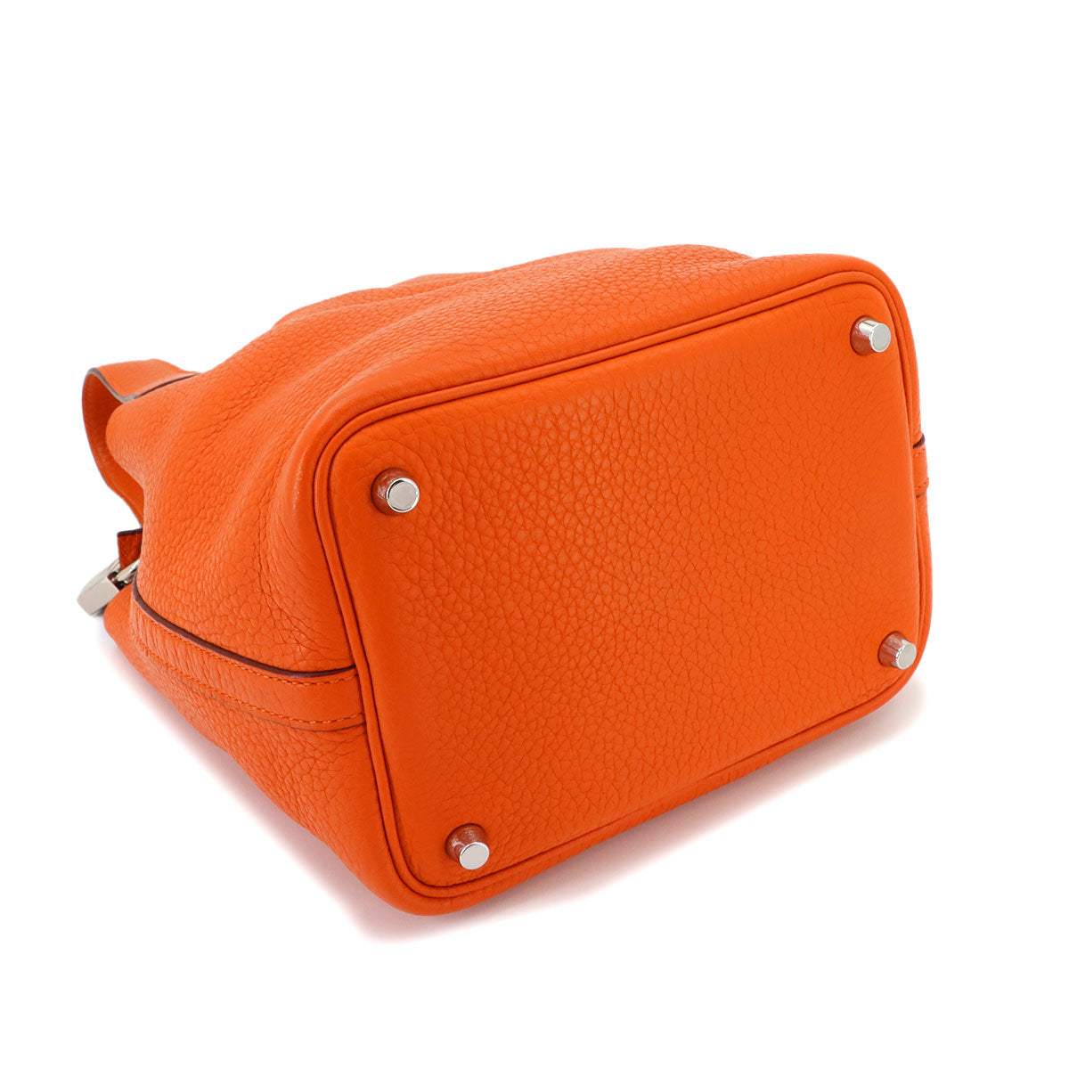 Picotin Lock PM Hand Bag Taurillon Clemence Orange