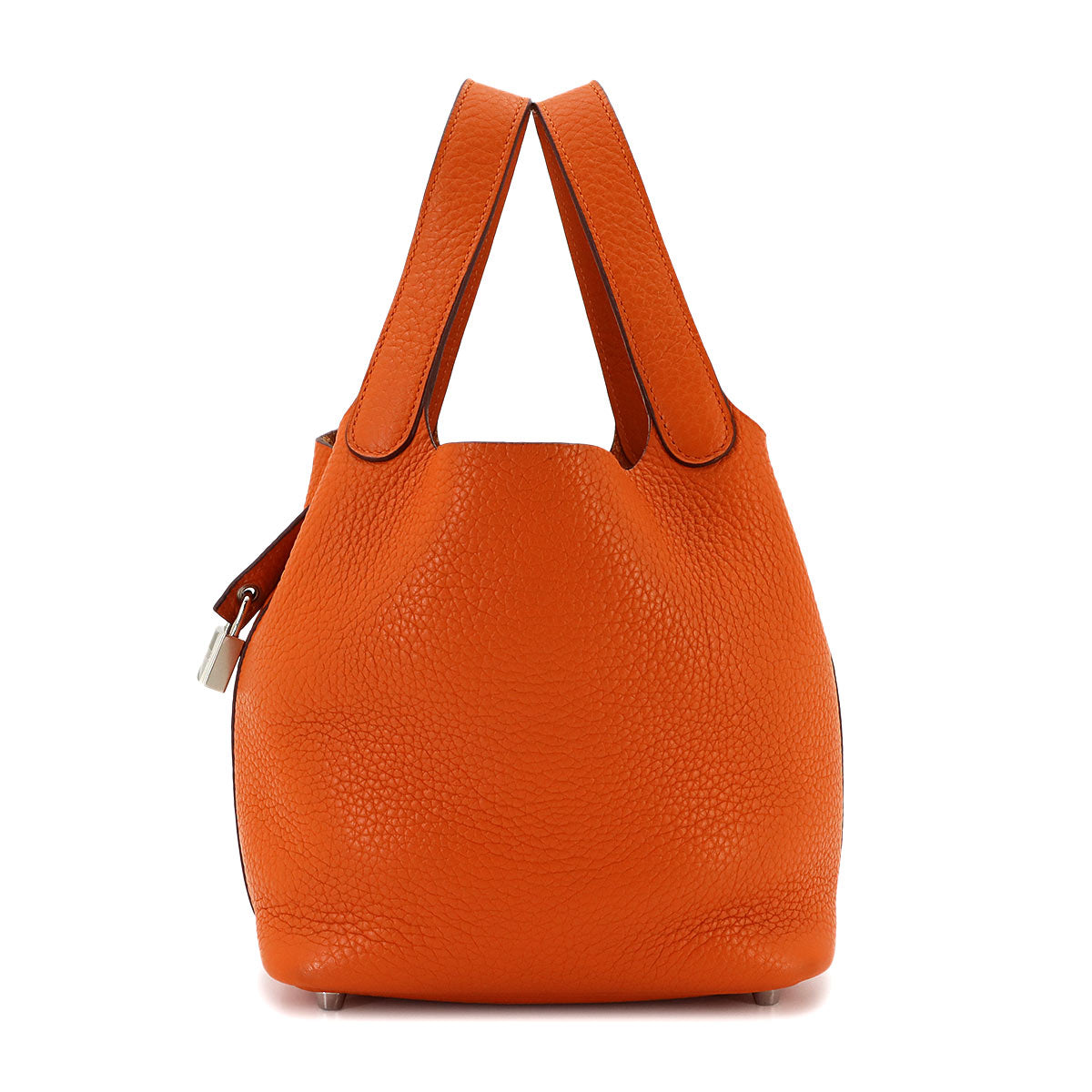 Picotin Lock PM Hand Bag Taurillon Clemence Orange