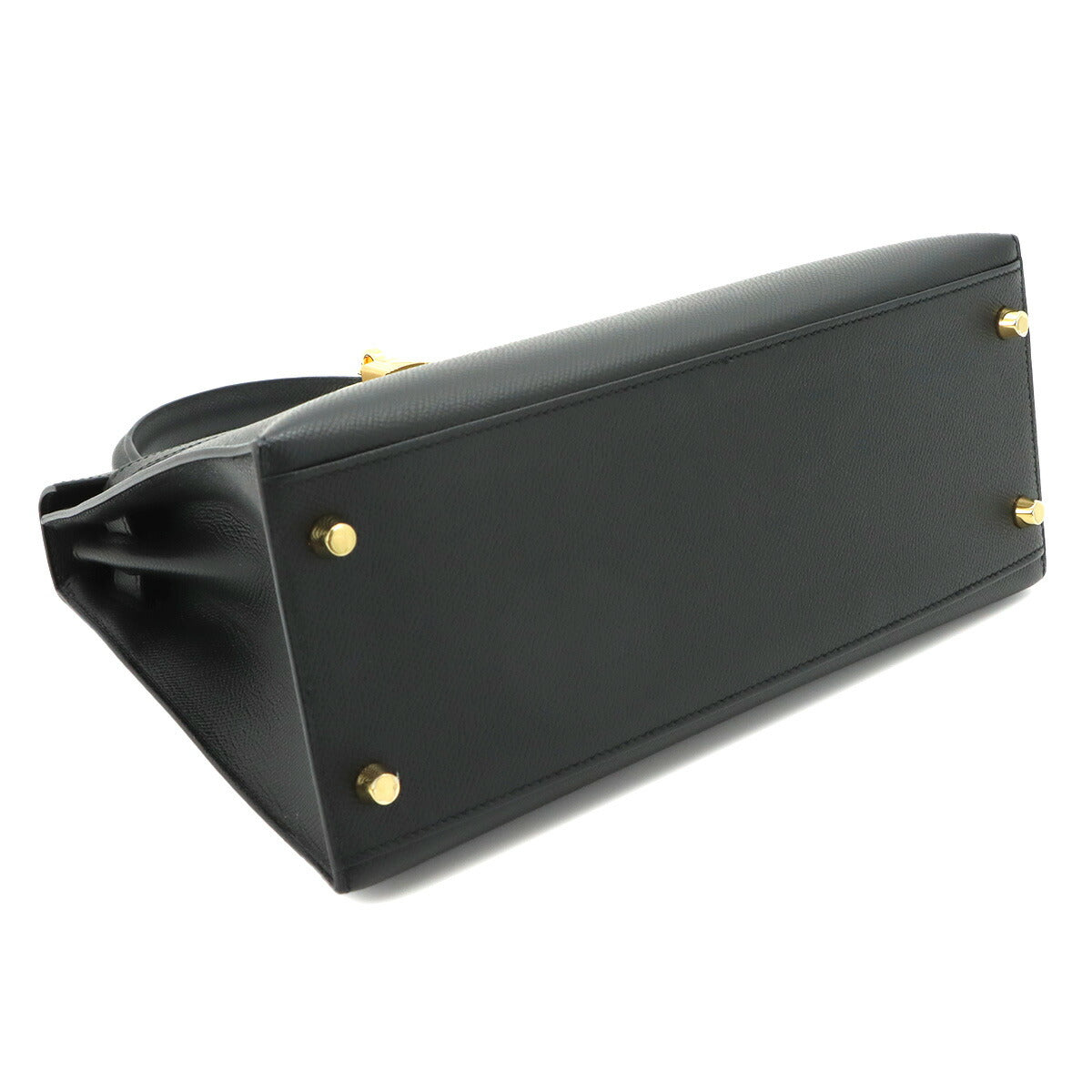 Kelly 28 Veau Epsom Black 2way Hand Shoulder Bag Purse