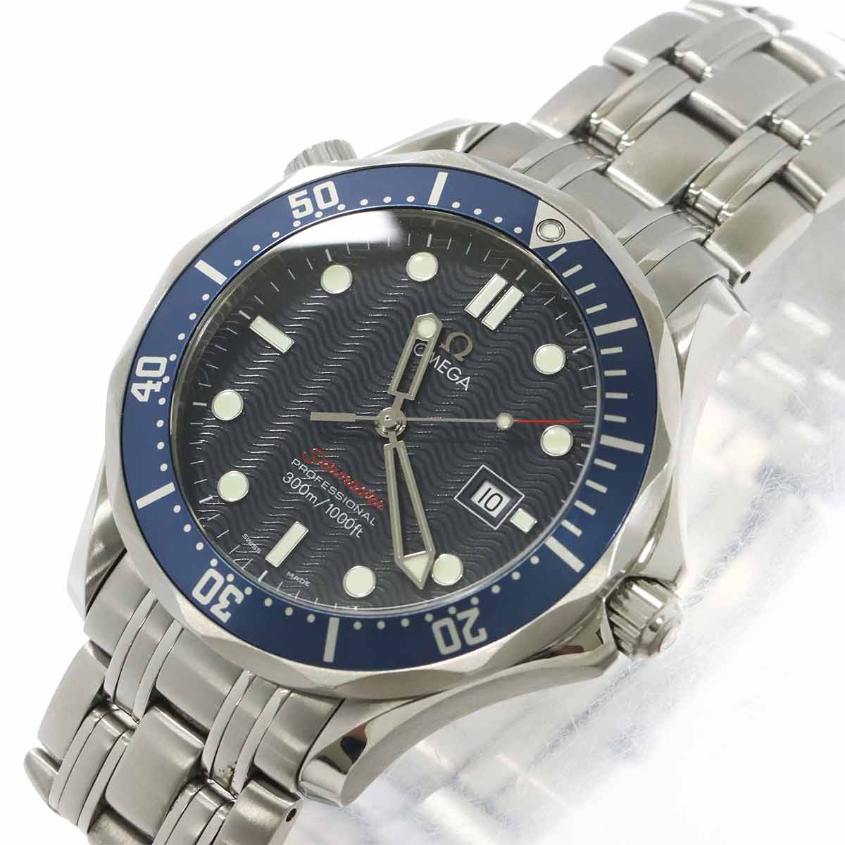 Seamaster Professional 2221 80 300m Quartz Blue Dial Mens