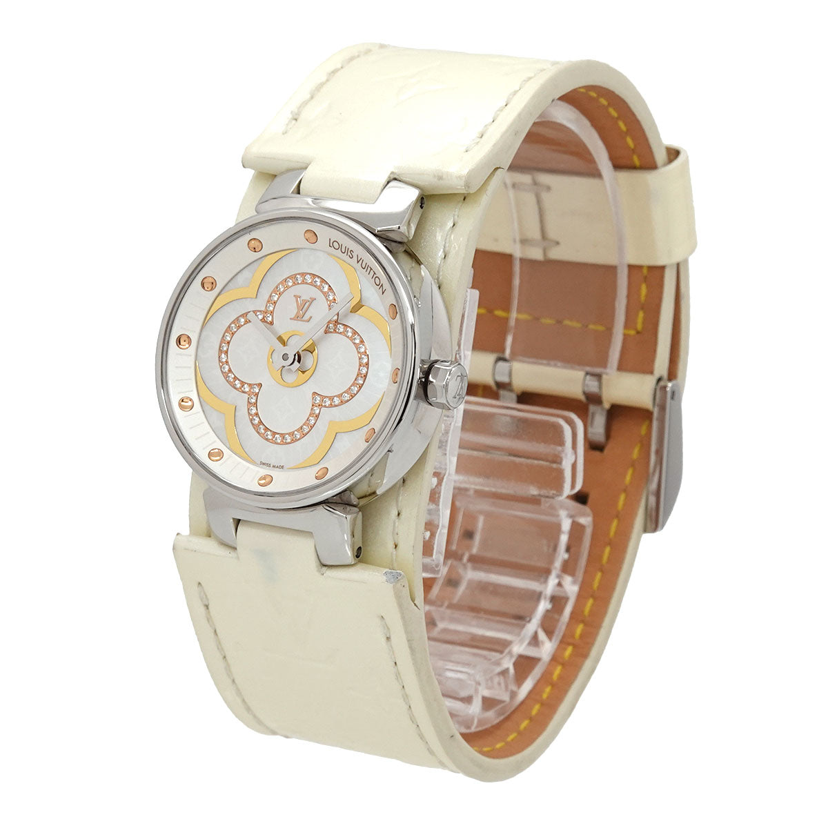 Tambour Moon Divine QA017 Quartz Diamond Ladies Watch