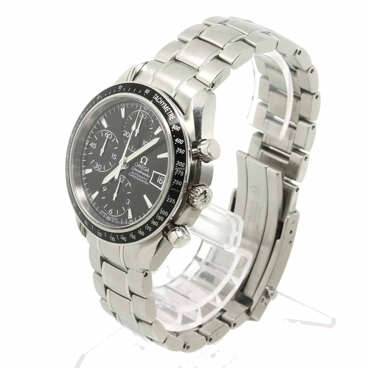 Speedmaster Date 3210 50 Chronograph Automatic Black Dial Mens