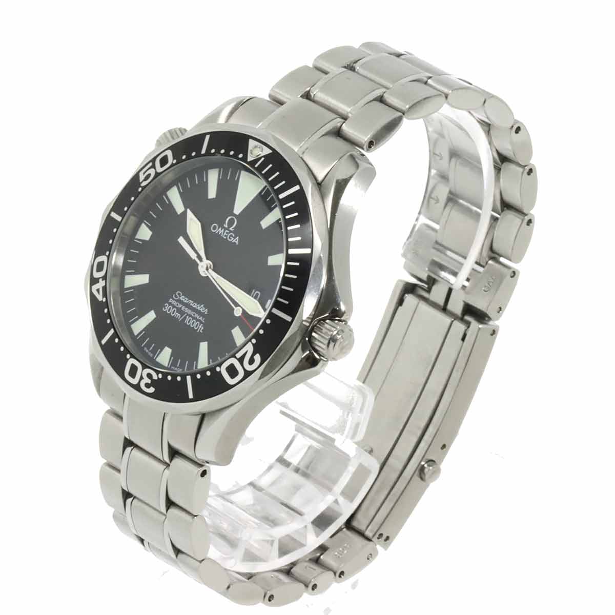 Seamaster Professional 300 2264 50 Quartz Date Black Dial Mens