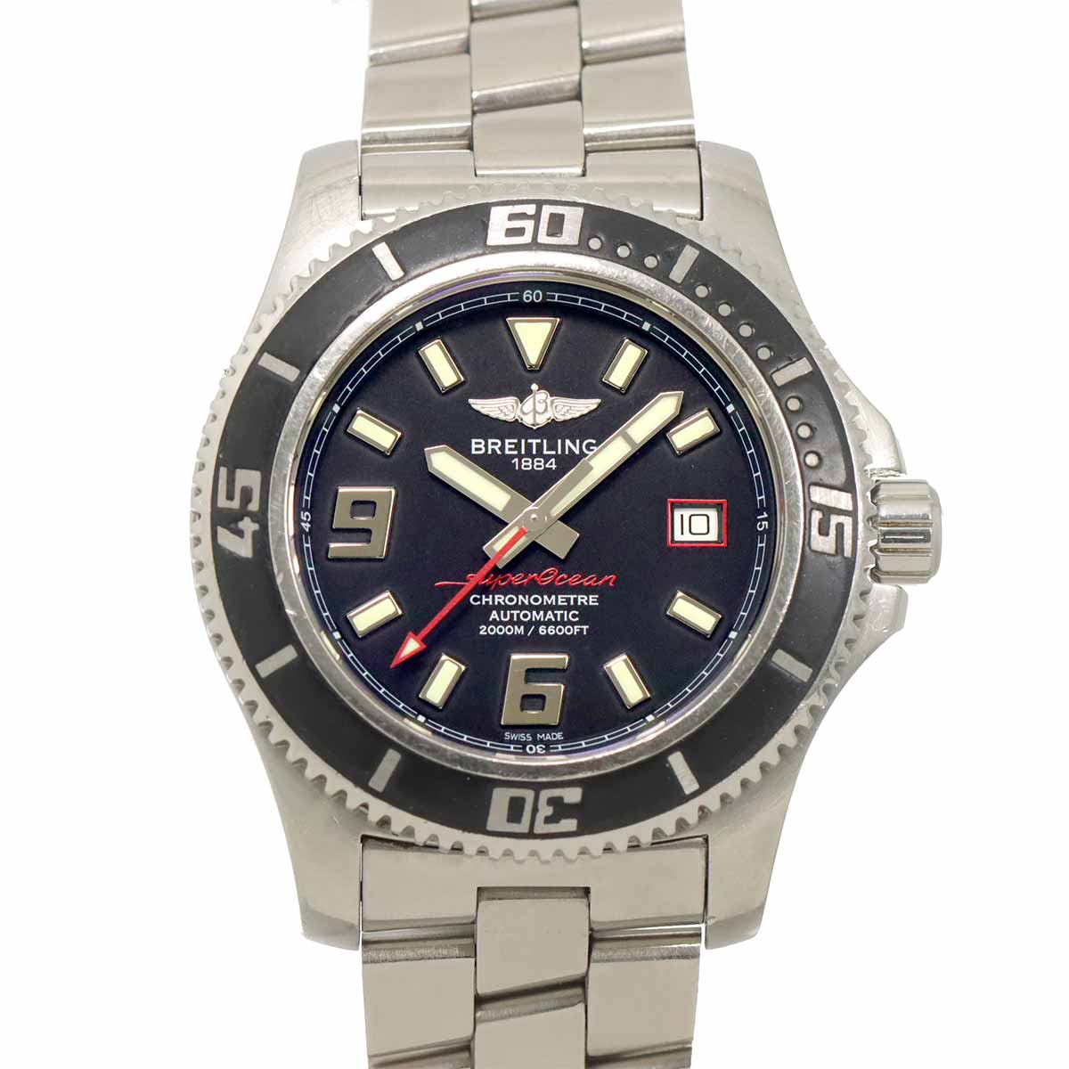 Super Ocen 44 A17391 Black Dial Automatic Mens Watch