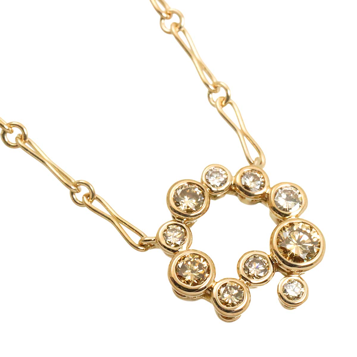 Brown Diamond 0.65ct Necklace 18K Brown Gold 750