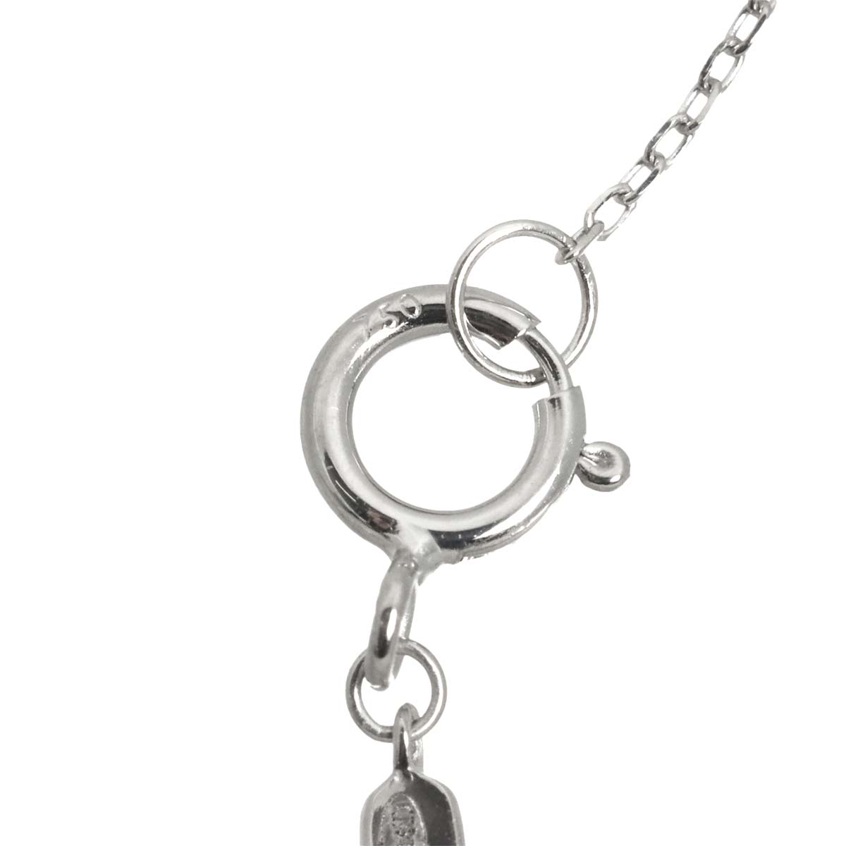 Diamond 0.07ct Necklace 18K WG White Gold 750