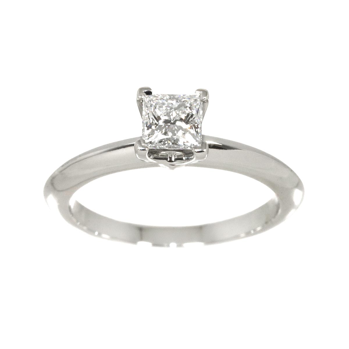 Diamond 0.39ct E/VS2/EX Ring Pt Platinum Size3.75-4(US)