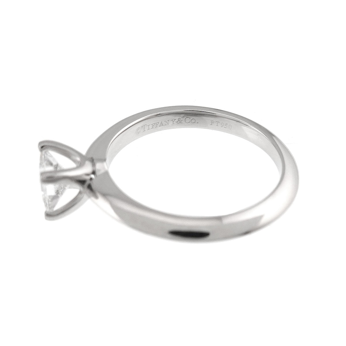 Diamond 0.39ct E/VS2/EX Ring Pt Platinum Size3.75-4(US)