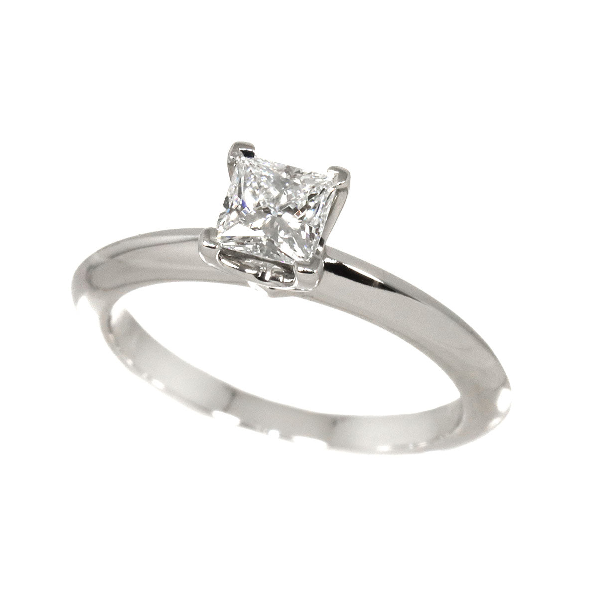 Diamond 0.39ct E/VS2/EX Ring Pt Platinum Size3.75-4(US)