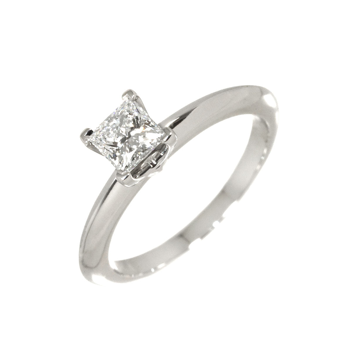 Diamond 0.39ct E/VS2/EX Ring Pt Platinum Size3.75-4(US)
