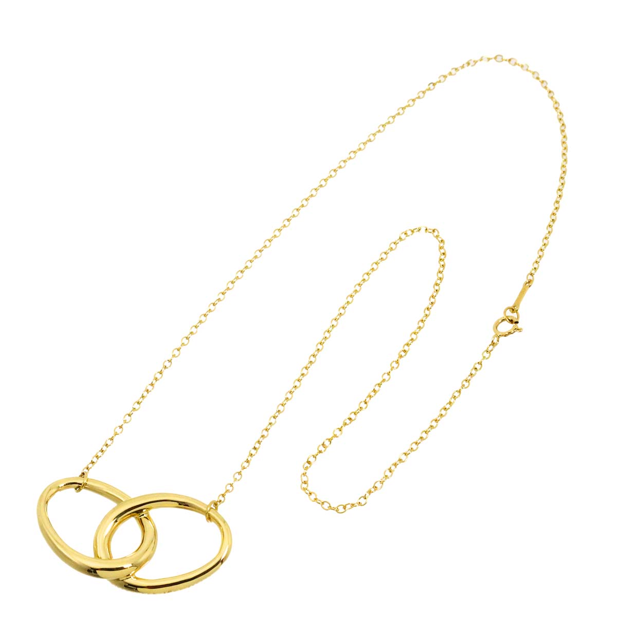 Double Loop Necklace 18K Yellow Gold 750