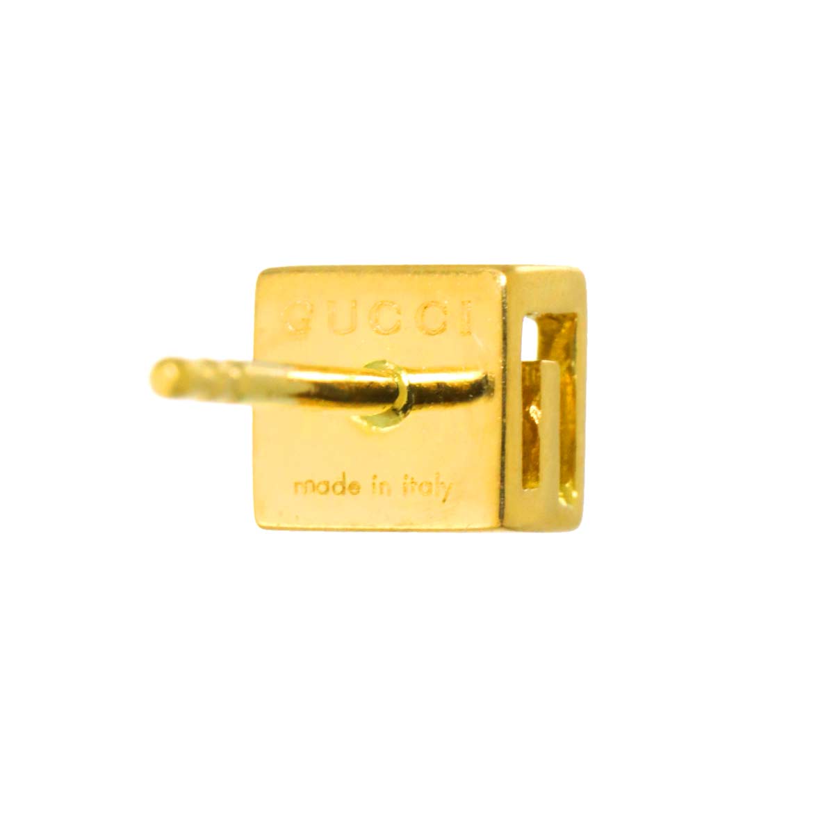 GCube Earring Pierced 18K YG 750 One Piece only