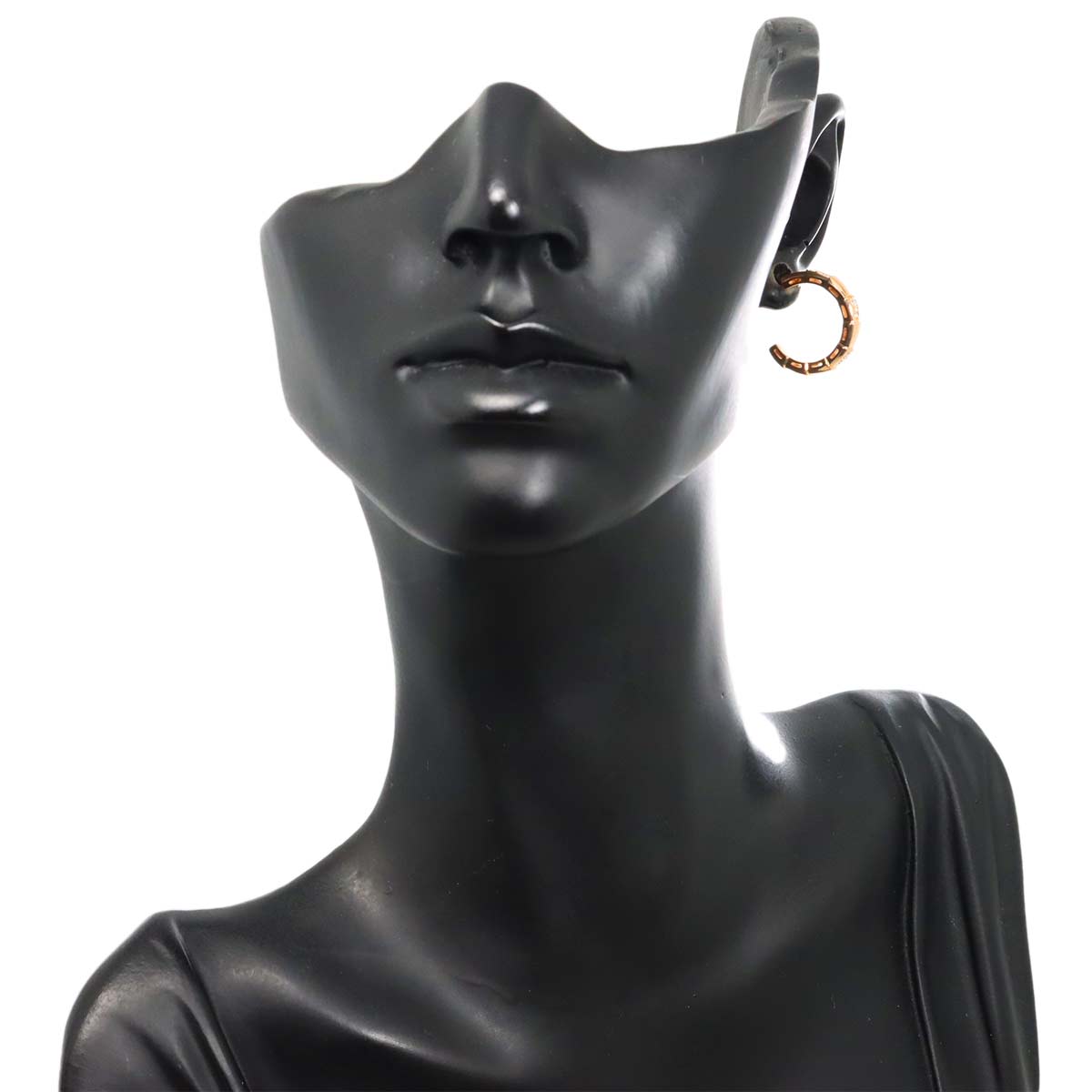 BVLGARI Serpenti Diamond Earrings Pierced 18K Pink Gold 750