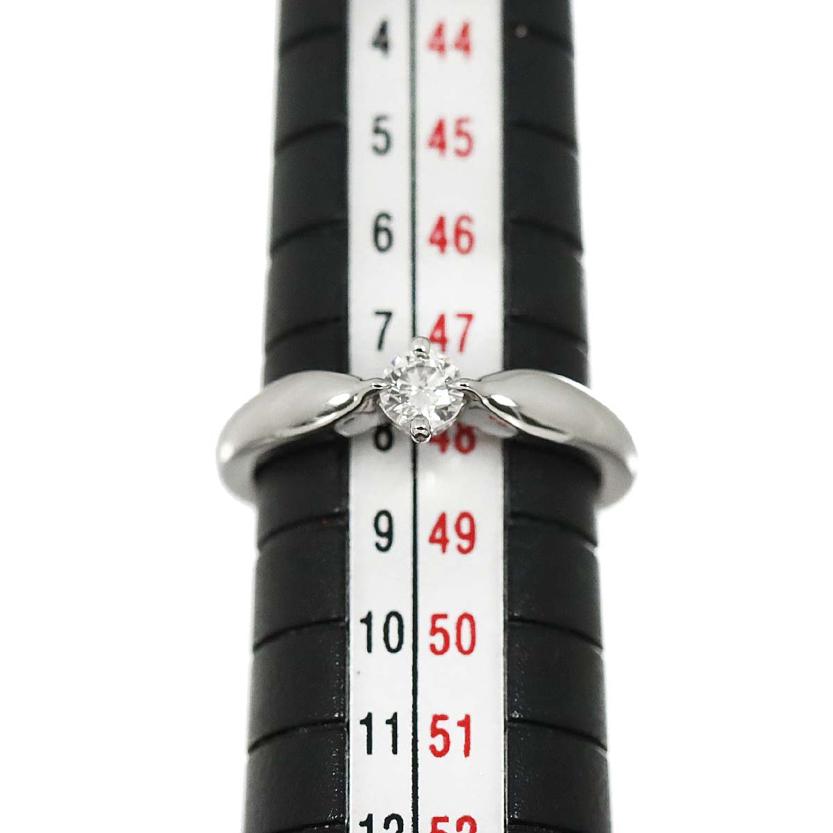 Diamond 0.19ct E/VS1/3EX Ring Platinum size48 4.5(US)