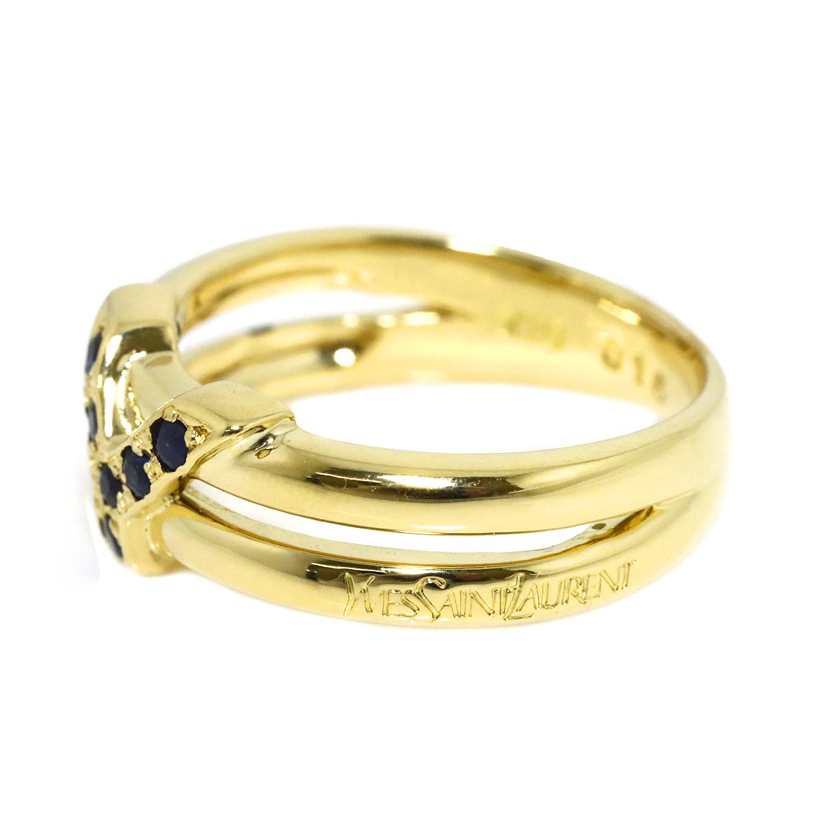 Sapphire Ring 18K YG 750 size5.25(US)