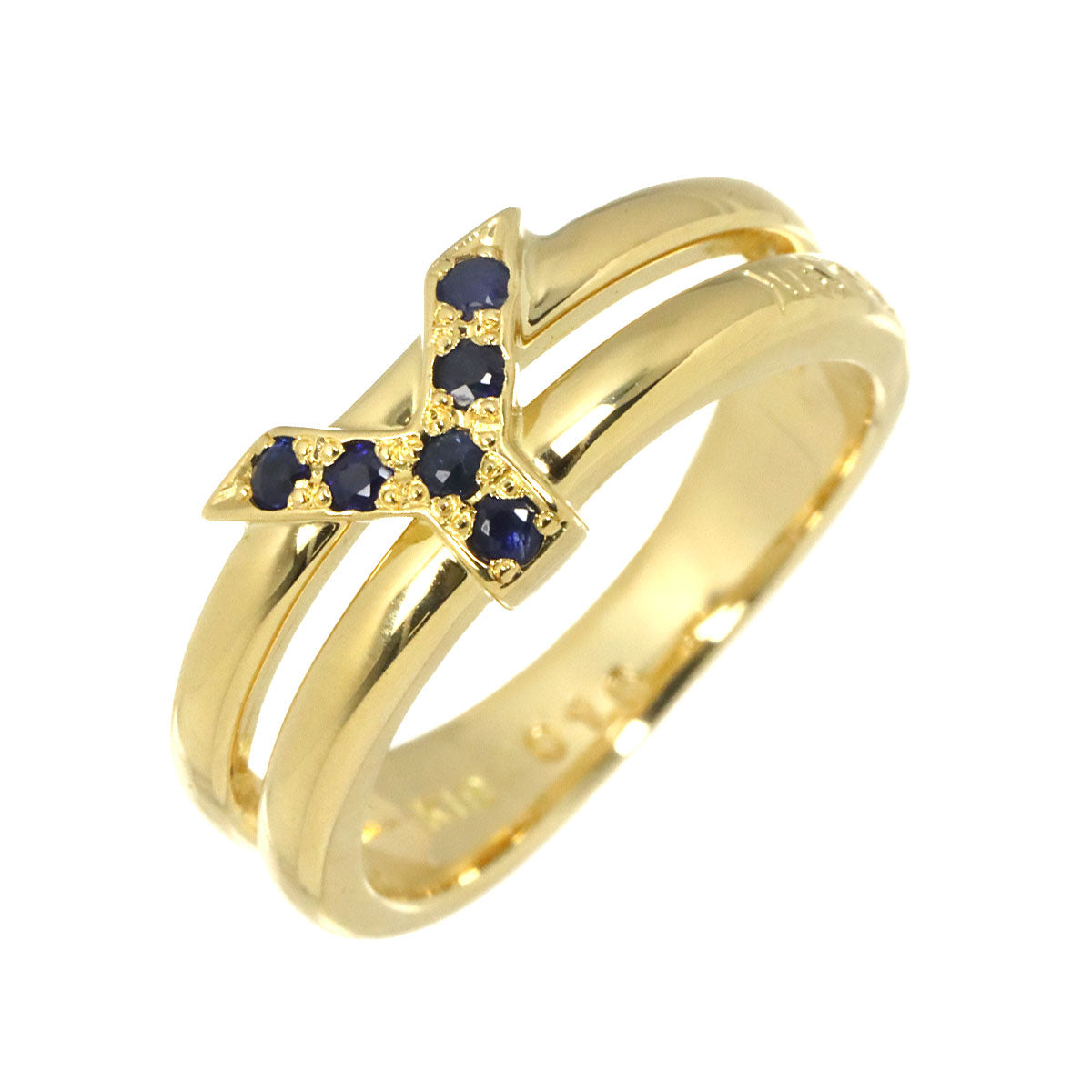 Sapphire Ring 18K YG 750 size5.25(US)