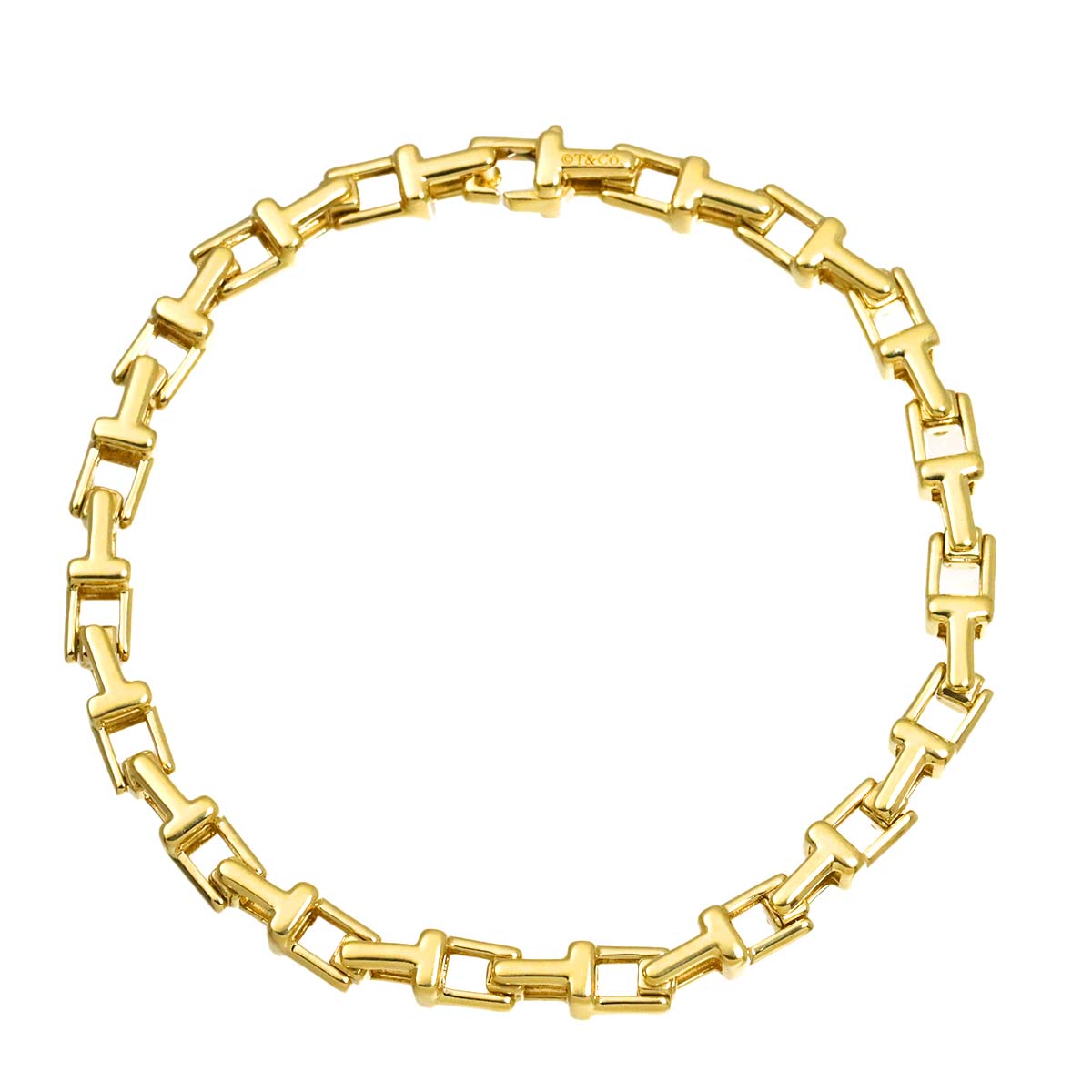 T Narrow Bracelet 18K YG 750