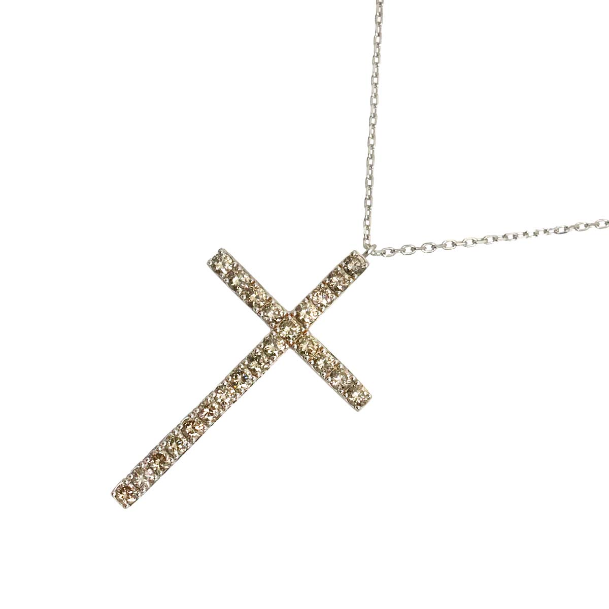 Diamond 0.65ct/0.16ct Necklace 18K White Gold 750