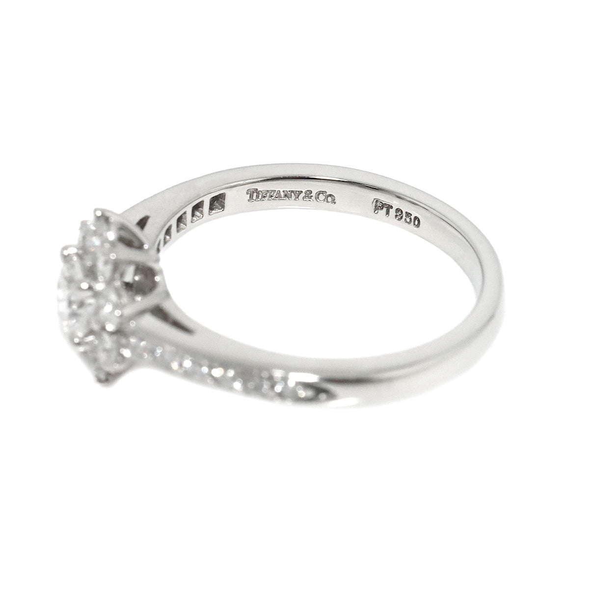 Flora Diamond Ring Pt Platinum Size4.5(US)