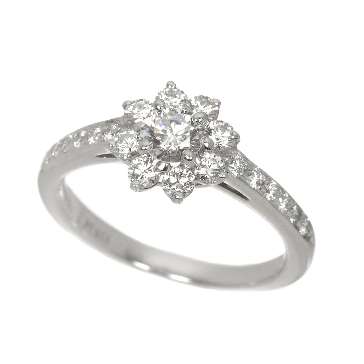 Flora Diamond Ring Pt Platinum Size4.5(US)